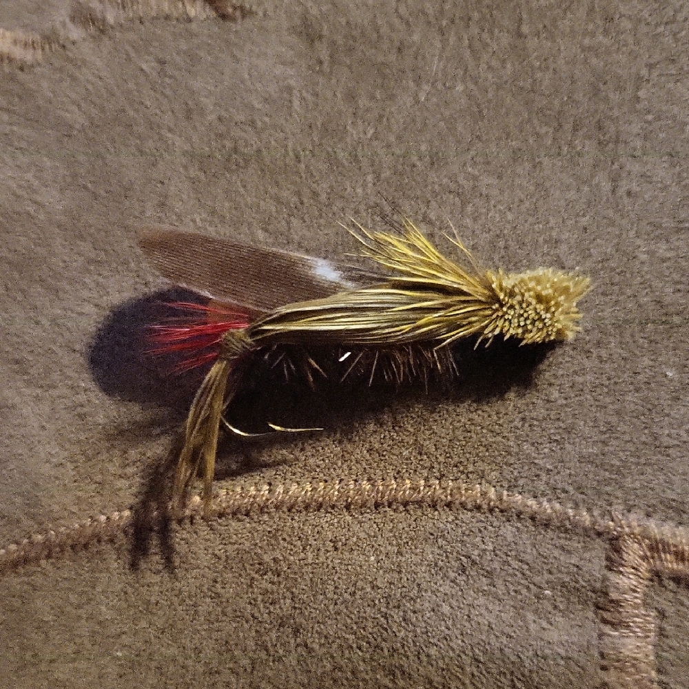 Set of Fishing Flies with Blue Cases